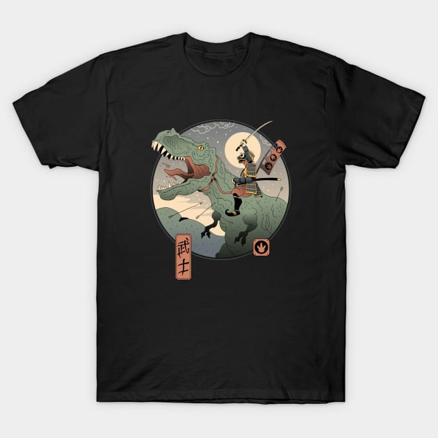 Jurassic Samurai T-Shirt by Vincent Trinidad Art